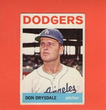 1964 Topps #120 Don Drysdale G Good Los Angeles Dodgers #34477