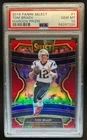 2019 Select Tom Brady Maroon Prizm Concourse #80/149 Patriots PSA 10