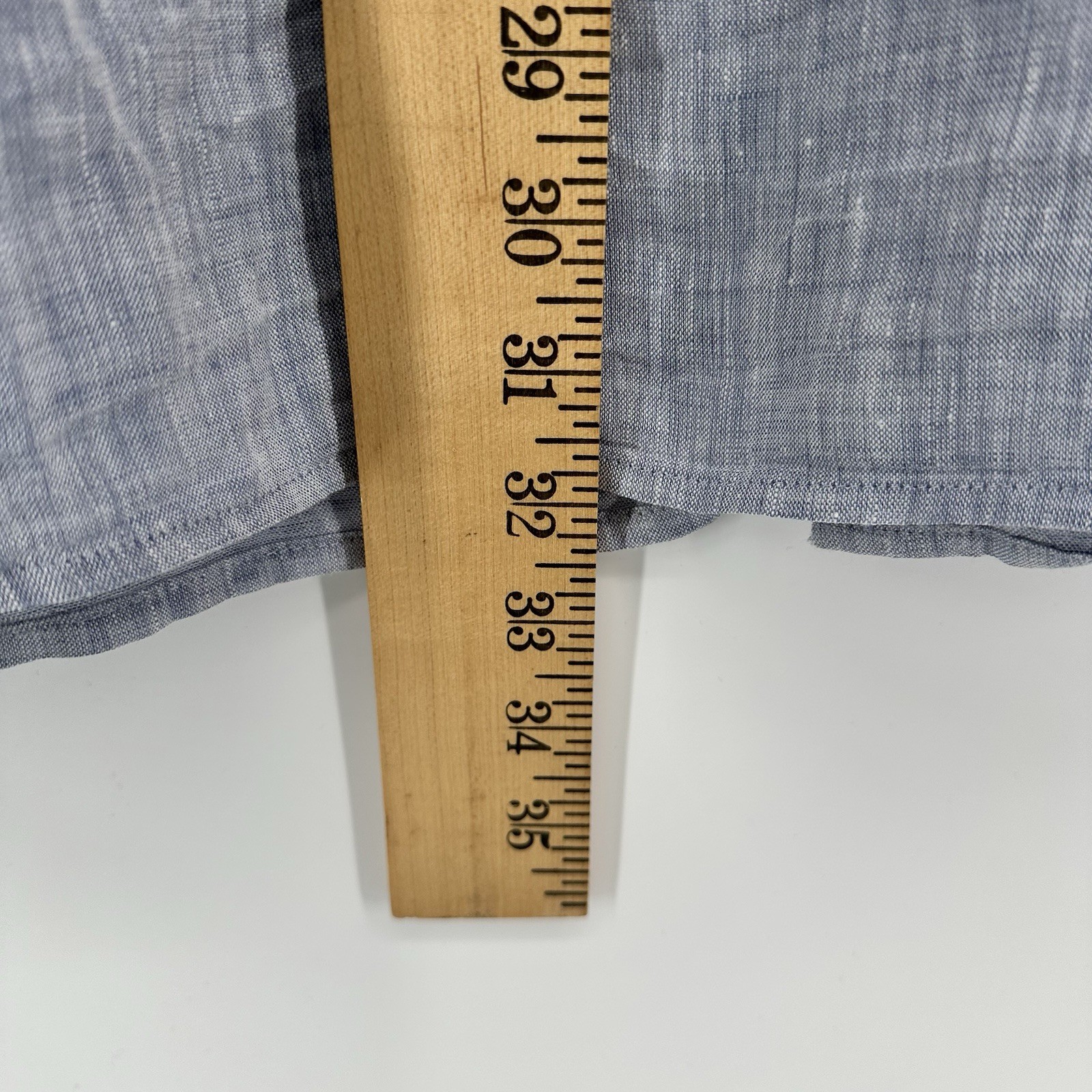 Rochester Button Front Collared Short Sleeves Lin… - image 4