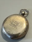 Works! Antique 1875 Waltham 15J 18S Coin Silver Hunting Case Pocket Watch
