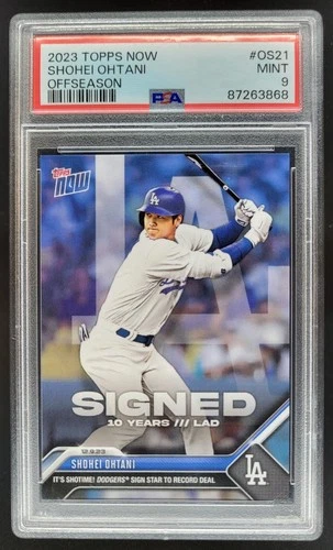2023 Topps Now Off-Season Shohei Ohtani #OS-21 PSA 9 Los Angeles Dodgers WF2
