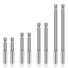 8 PCS Drill Bit Extension, 1/4" Hex Shank Magnetic Extension Bit... 