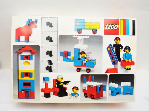 Vintage 1976 Denmark Lego Set 112 Parts Lot And Box Blocks Platform Windows - Picture 10 of 12