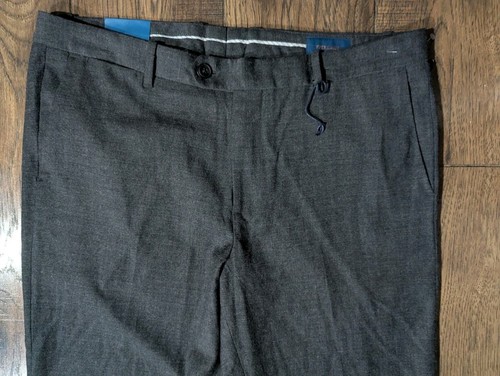 Fairlane Refined Wool Blend Slim Fit Mens Chinos Slacks Dark Gray 36x36 NWT! - Picture 3 of 12