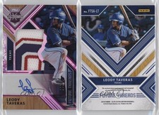 2018 Elite Extra Edition Future Threads Silhouette Purple /25 Leody Taveras Auto