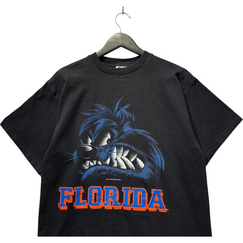 Vintage Youth Looney Tunes Angry Taz Florida Souvenir Tee Black XL - Picture 2 of 7