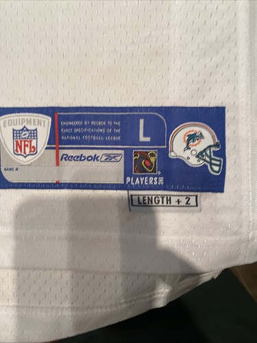 NFL Equipment Reebok On Field Miami Dolphins Jersey Size L- #8 Daunte Culpepper - Picture 2 of 9