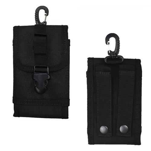 MOLLE Tactical Military Phone Pouch EDC Waist Clip-On Holster Bag with Belt Clip - Picture 13 of 16