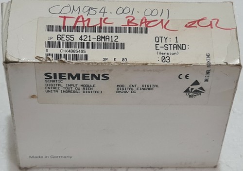 SIEMENS SIMATIC S5 6ES5 421-8MA12 DIGITAL INPUT MODULE 24VDC C-K4B62957 - Picture 3 of 6