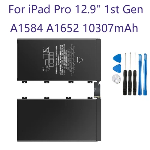For iPad Pro 12.9 1st Battery A1584 A1652 Internal Battery Replacement 10307mAh