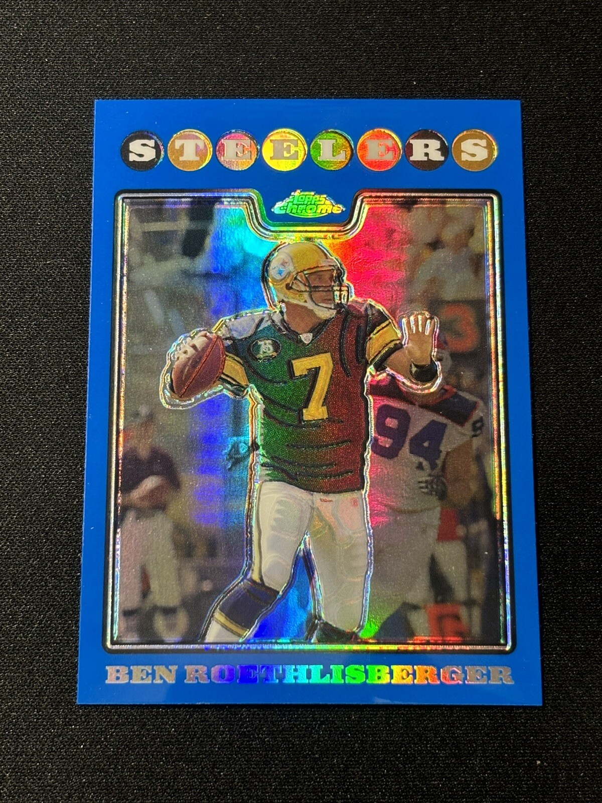 Ben Roethlisberger 2008 Topps Chrome TC12 Blue Refractor Steelers