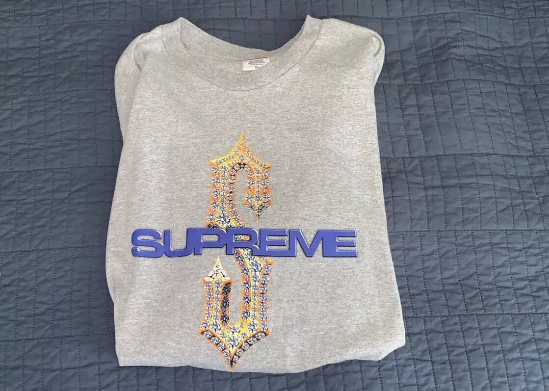 Supreme diamond best sale tee grey
