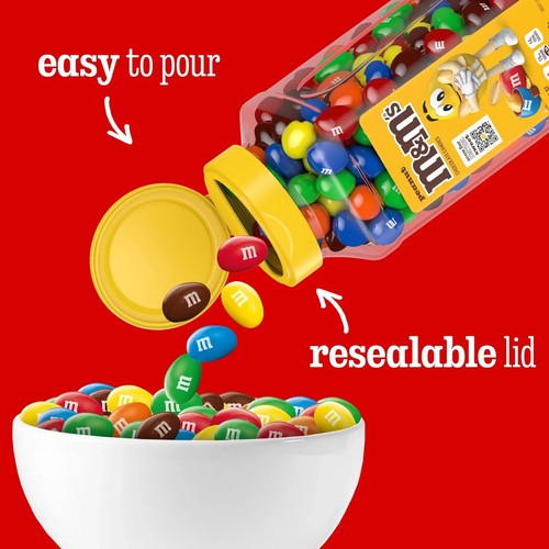 M&M’s Peanut Milk Chocolate Resealable Bulk Candy Jar - 23 oz - Picture 4 of 11