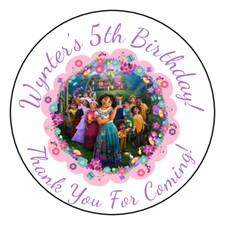 12 Personalized Kids Birthday Party Stickers Favors Labels tags 2.5" Custom