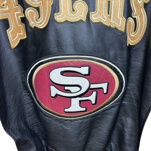 Vintage Carl Banks San Francisco 49ers NFL Leather  Bomber Jacket Size XXL - Picture 15 of 15