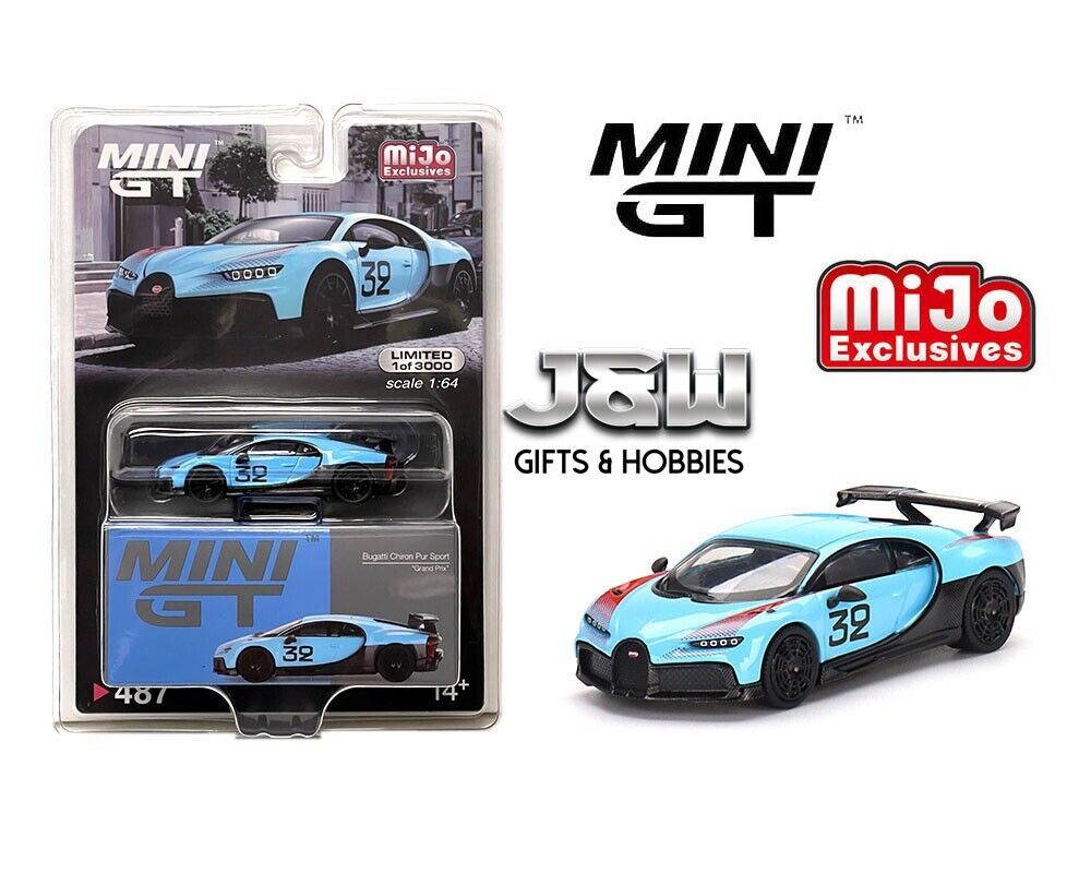 Mini GT Bugatti Chiron Pur Sport “Grand Prix” MGT00487 1/64