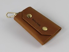 PERSONALISED Leather keyring, Custom Keychain, Keytag, Keyholder, Gift For Dad