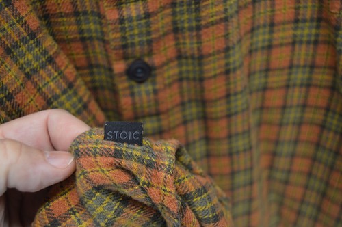 Camisa de Franela Estoica Para Hombres L Cuadros Ligera Exterior Campamento Informal Suave Occidental - Imagen 8 de 15