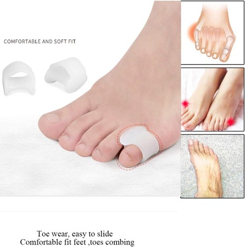 Pinky Toe Splint, Gel Toe Separators Little Toe Straightener Hammer Toe 2-6pairs - Picture 5 of 5