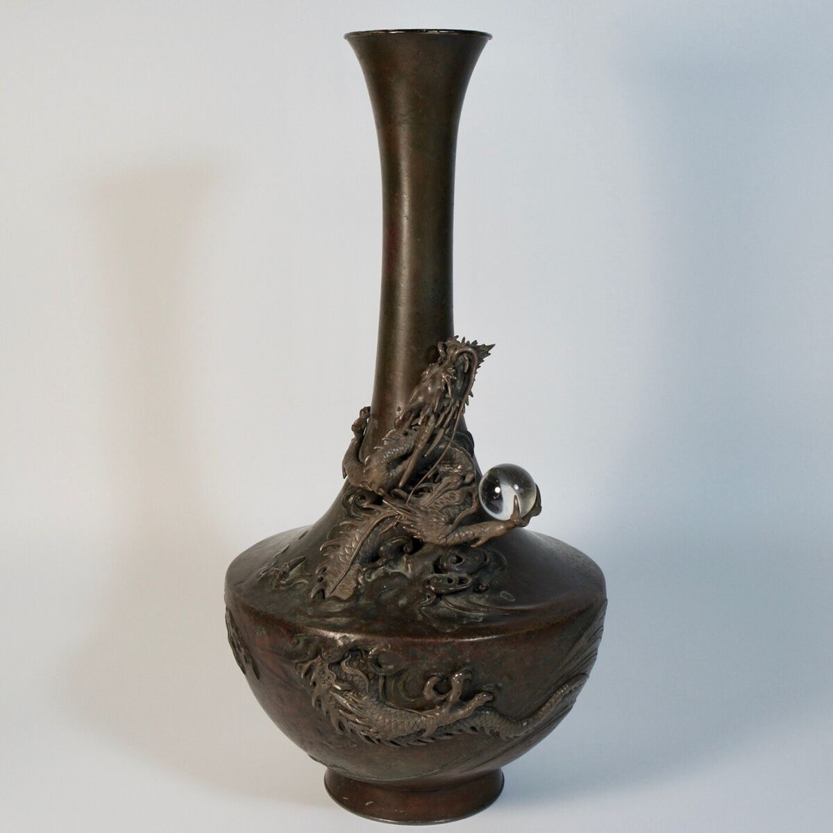 19th Century Japanese Bronze Vase 19th Century Japanese Bronze Vase