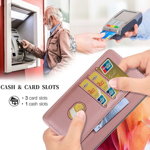 Butterfly Wallet Phone Case For iPhone Samsung Huawei Honor Google OPPO Xiaomi - Picture 4 of 9