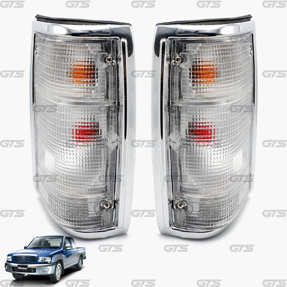 Par de luces traseras cromadas transparentes para Mazda Magnum B2000 B2200 B2500 1995 Foto 2 de 4