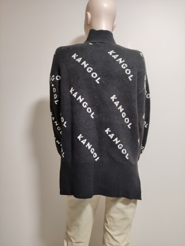 NWOT Kangol x H&M Knit Turtleneck Sweater, size XS, color Black,fuzzy wool blend - Picture 5 of 8