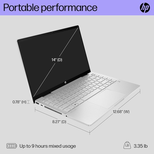 HP Pavilion x360 14" FHD Touch Laptop Intel Core i3-1315U/8GB/256GB Neu!!! - Bild 2 von 4