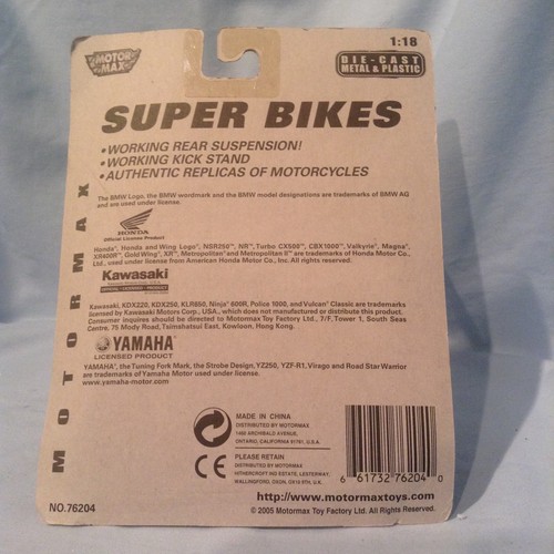 Diecast Super Bikes 1:18 Motormax Lot/2 Kick Stand & Rear Suspension 3+ $12.99 - Picture 3 of 11