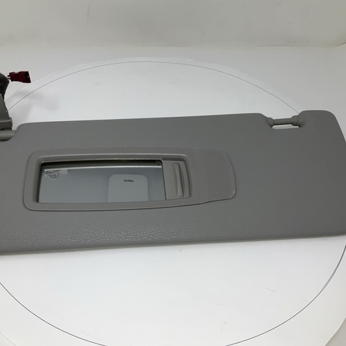 BMW X5 F15 FRONT LEFT SIDE UPPER OVERHEAD SUNVISOR 2014-18 Gray With MIRROR OEM - Picture 4 of 10