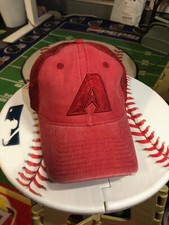 Arizona Diamondbacks MLB Tonal Washed Adjustable Mesh Snapback Hat Cap D'Backs