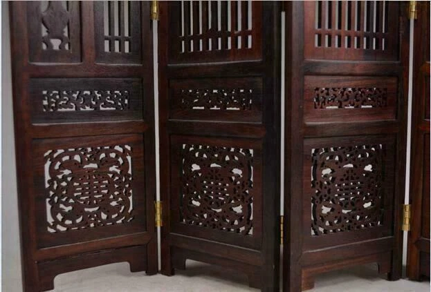 Alter verzierter Blumenschirm Handarbeit Holz ausgehöhlt geschnitzt Sammlerstücke - Bild 2 von 4