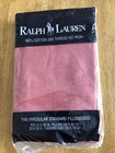 NEW Ralph Lauren TWO Irregular Standard Pillowcases Red Color