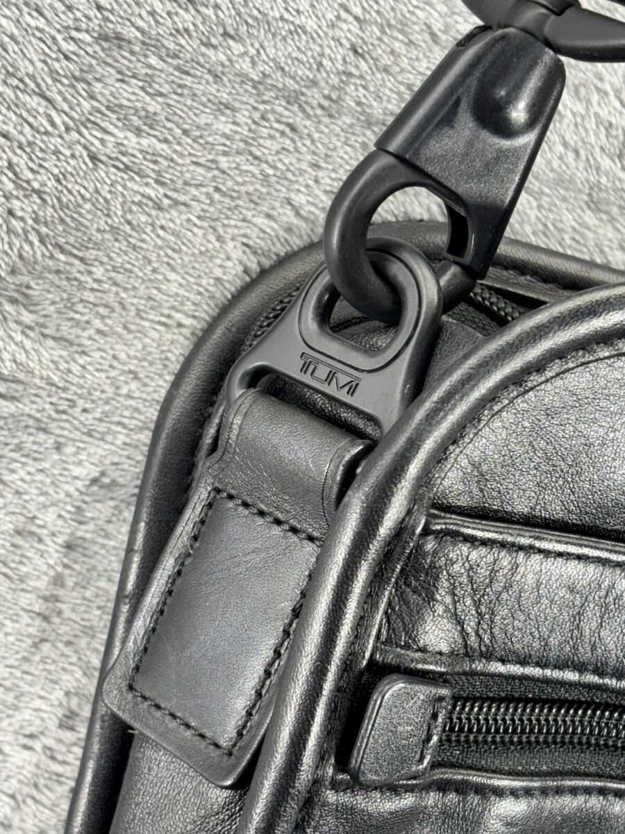 TUMI Alpha Delux Leather Black Briefcase 96110DH Bag TUMI Alpha Delux Leather Black Briefcase 96110DH Bag