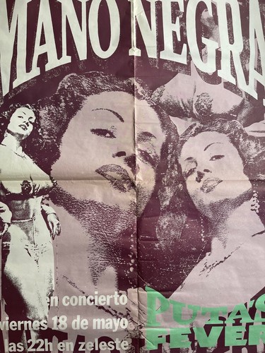 Mano Negra / Puta's Fever / Affiche originale (1990) / Barcelone - Bild 2 von 6