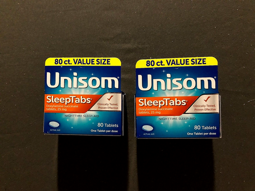 BRAND NEW Unisom SleepTabs, Nighttime Sleep-aid, 25mg, 80 Tablets