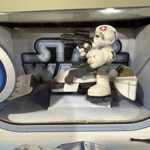 Star Wars Galactic Heroes AT-AT WALKER w/ Speeder Bike Hasbro NEW IN BOX - Picture 4 of 6