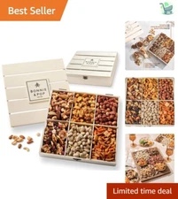 Organic Gourmet Nuts Gift Box with Unique Flavors - Perfect for Any Occasion