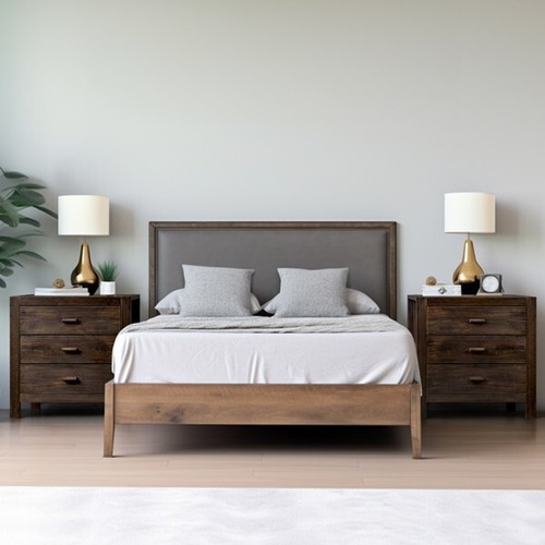 2pc Wood Nightstand End Side Table with 3 Drawer for Living Room, Bedroom,Office - Picture 5 of 12