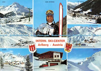 D144812 Intern. Skicenter. Arlberg. Österreich. Weltcupsieger. Agfacolor. Rudol