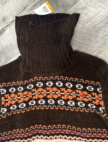 Suéter Diseñadores Original Otoño Crochet Mujer Pequeño Cuello Alto Suave Boho NUEVO - Imagen 3 de 12