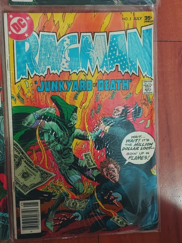 Ragman Comic Set 1-3-4-5 Lot Rory Regan 1st Series DC 1976-1977 Joe Kubert Art - Picture 6 of 10
