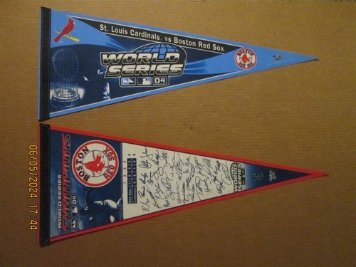 MLB Boston Red Sox 2004 World Series & 2004 World Series Champions Pennants #2