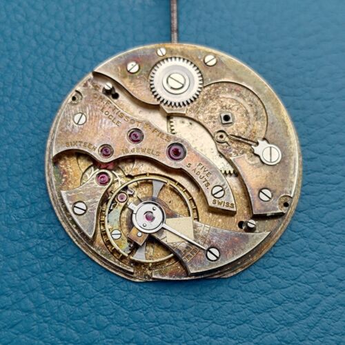 Lot of original 1920s TISSOT Pocket Watch Parts + Watch + Movements + Box - Picture 2 of 14