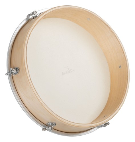 Tamburello 25,4 cm in Pelle di Pecora Accordabile Telaio in Legno Percussioni - Foto 4 di 9