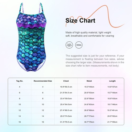 DE Mädchen Badeanzug Einteiler Bademode Schwimmanzug Swimsuit Badekleidung - Bild 43 von 63