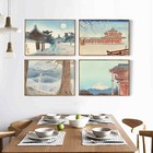 Ukiyoe Art Scenery Japanese Oil Paint Silk Canvas Poster Wall Decor Unframed U41