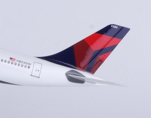 47CM 1:135 DELTA AIRBUS A330 Passenger Aircraft Landing gears Resin Plane Model - Picture 6 of 9