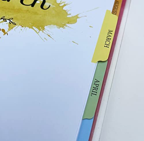Monthly Binder Dividers set for Classic Size Planners, 9-Disc Monthly-Tab - Bild 3 von 10