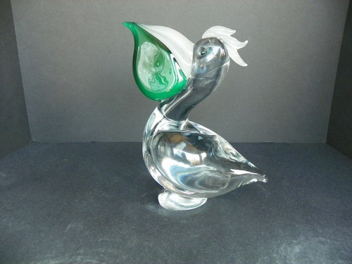 SIGNIERTER ITALIENISCHER MURANO GLAS PELIKAN POGGI? - Bild 3 von 8
